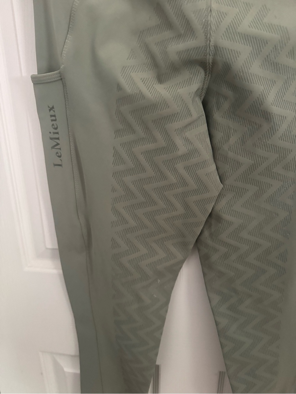 LeMieux Naomi Pull On Breech - Fern- Full Seat Silicone Grip - Size UK14/ US10 - Picture 8 of 14
